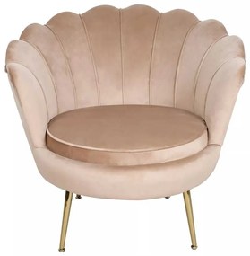 Ionia Velvet fotel, bézs