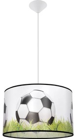 Sollux SL.1429 - Gyerek csillár zsinóron FOOTBALL 1xE27/15W/230V átm. 40 cm