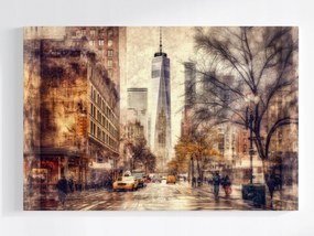 Poszter New York Város New York Manhattan Vintage 60x40