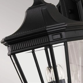 Feiss COTSWOLD LANE FE-COTSLN2-L-BK Fali lámpa 3x60W/E14 IP44