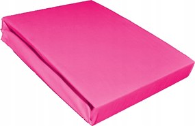 Gumis Jersey Lepedő 160X200 Rózsaszín