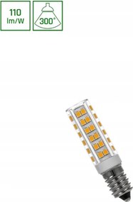 LED-es táblaizzó E14 4,5W b.semleges 4000K 495lm 64x15mm tejfehér T22