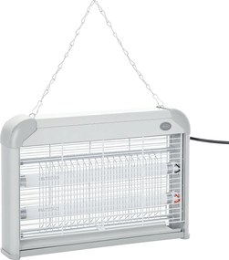 Outsunny Elektromos Szúnyogriasztó Lámpa UV Fény 20W Két Csővel 60m² Területfedés Bel- és Kültéri Használatra 39x7.5x26.5 cm Fehér | Aosom