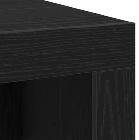 Fekete Tölgy Kávézóasztal 102x50x35 cm Műanyag Fa