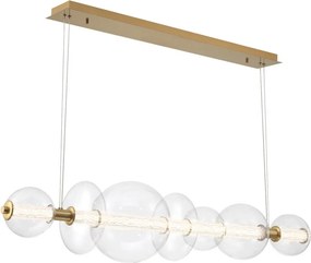 ELSTEAD QN-ATOMO-LP7-BG ATOMO Modern Függesztett Lámpa Átlátszó, Csiszolt Arany LED IP20