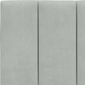 világosszürke bársony fejtámla párna Hanko 200 cm