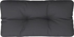 vidaXL fekete szövet raklappárna 70 x 40 x 12 cm