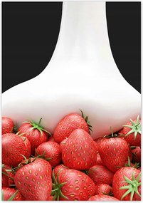 Poszterek 70x100 Eper tejjel 3D