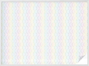 Tejfólia Ablaküvegekhez Öntapadós Adatvédelem Szivárvány vonalak 200x146