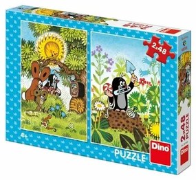 Dino Vakond puzzle , 2x 48 darab