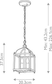 Kichler LARKIN KL-LARKIN-P-S-NI Függőlámpa 2x60W/E14