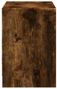 füstös tölgy színű szerelt fa LED-es TV-szekrény 100x34x50 cm