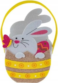 Filc kosár nyuszi kerek húsvéti dekorációs 15x14x25 cm Livarno home