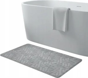 Fürdőszobaszőnyeg Geometrikus Mintával Szürke 50x80 Opa