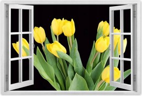 Poszterek 90x60 Sárga tulipánok