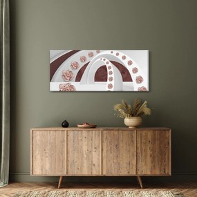 Kép - 3D ívek virágokkal (120x50 cm)