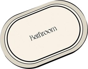 Krémszínű fürdőszobai kilépő 60x100 cm Farbelle – Foutastic