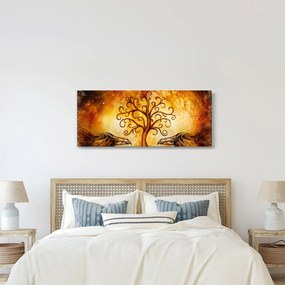 Természetes absztrakt kép fáról (120x50 cm)