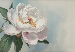 Dekoratív fotótapéta falra Könnyű összeszerelés Gyönyörű peónia 208x146 ragasztó