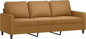vidaXL 3 személyes barna bársony kanapé 180 cm