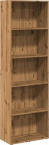vidaXL kézműves tölgy színű szerelt fa könyvespolc 60 x 30 x 189 cm