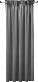 Egyszínű, kész függöny Bella szürke 150x160