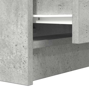 betonszürke éjjeliszekrény 2 fiókkal 38x34x80 cm