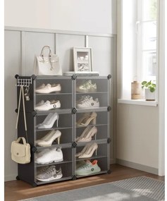 BOXIFY moduláris rekeszes polc, fekete