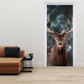 Fotótapéta ajtóra - Egy szarvas fensége (95x205cm)