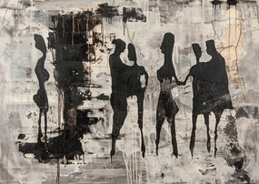 Poszter 84x59,5cm Szürke emberek