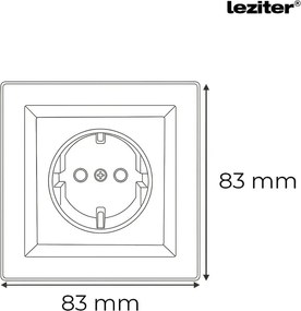 Nova földelt csatlakozóaljzat dugalj 16A 250V fehér kerettel