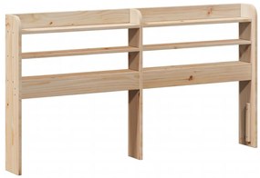 tömör fenyőfa fejtámla polcokkal 140 cm