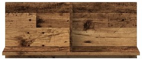 antik fa színű szerelt fa faliszekrény 70 x 16,5 x 30 cm