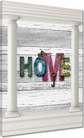 Vászonkép 50x70 Színes felirat Home