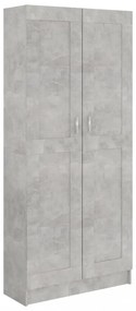 betonszürke szerelt fa könyvszekrény 82,5 x 30,5 x 185,5 cm