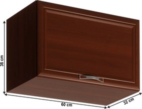 Felsőszekrény G60KN, dió Milano, SICILIA