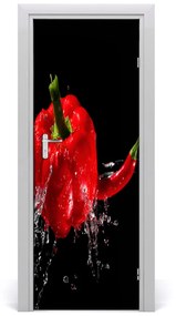 Ajtóposzter öntapadós két paprika 85x205 cm