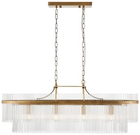 Endon 112573 - Csillár láncon MARIETTA 4xE14/6W/230V réz/átlátszó