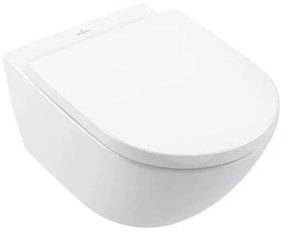 Villeroy & Boch 4670TS01 - Fali WC SoftClose ülőkével, SUBWAY kerámia/fehér
