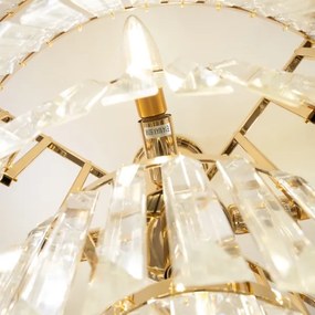 Brilagi - Felületre szerelhető csillár CRYSTAL 5xE14/40W/230V arany