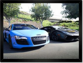 Poszterek keretben 40x30 Audi Sportautók