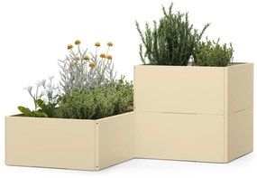 Versagrow magaságyás 12 modullal, egyedi forma, 1 mm vastagság, rozsdamentes acél