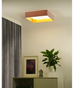 Brilagi-LED Dimmelhető VELVET SQUARE lámpatest LED/36W/230V Wi-Fi Tuya+távirányító rózsaszín