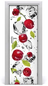 Ajtóposzter öntapadós Cseresznye és víz 85x205 cm