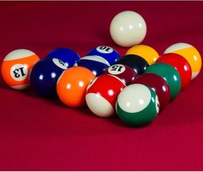 GamesPlanet® Biliárdasztal PREMIUM 8ft piros sötét