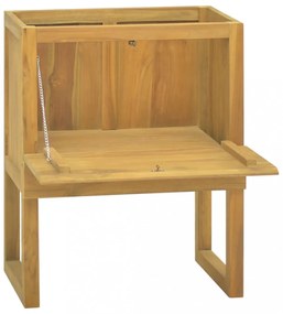 vidaXL tömör tíkfa fürdőszobaszekrény 60 x 40 x 75 cm