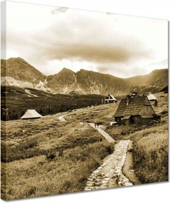 Vászonkép 30x30 Tátra Lengyel hegyek Kilátás