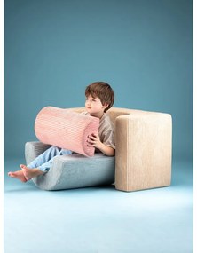 Világosbarna kordbársony habszivacs játszótér 3 db-os magasság 37 cm 75x49 cm Rainbow Montessori – Wigiwama