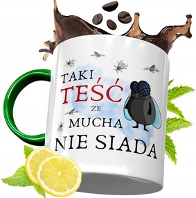 Zöld Bögre Apósnak Születésnapi Ajándéknak, fényképes nyomattal