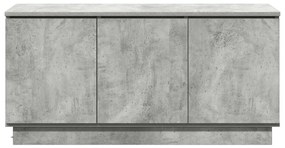 TV állvány Beton Szürke 100x38x49 cm Mérnöki fa
